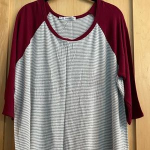 Maurices baseball style tee